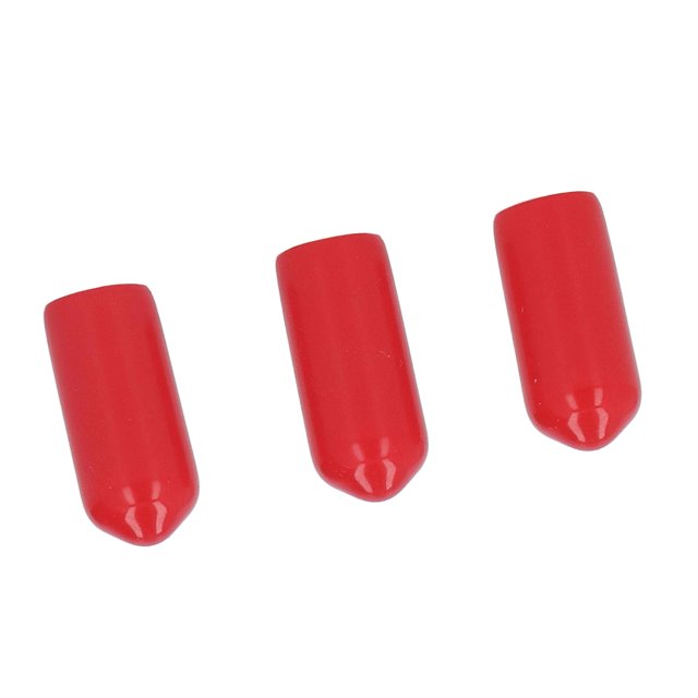 Pipe Fitting End , Screw Protector Set Red PVC 100PCS Elasticity Replacement Parts For Cylinder Valve Flange 6mm,7mm,8mm,9mm