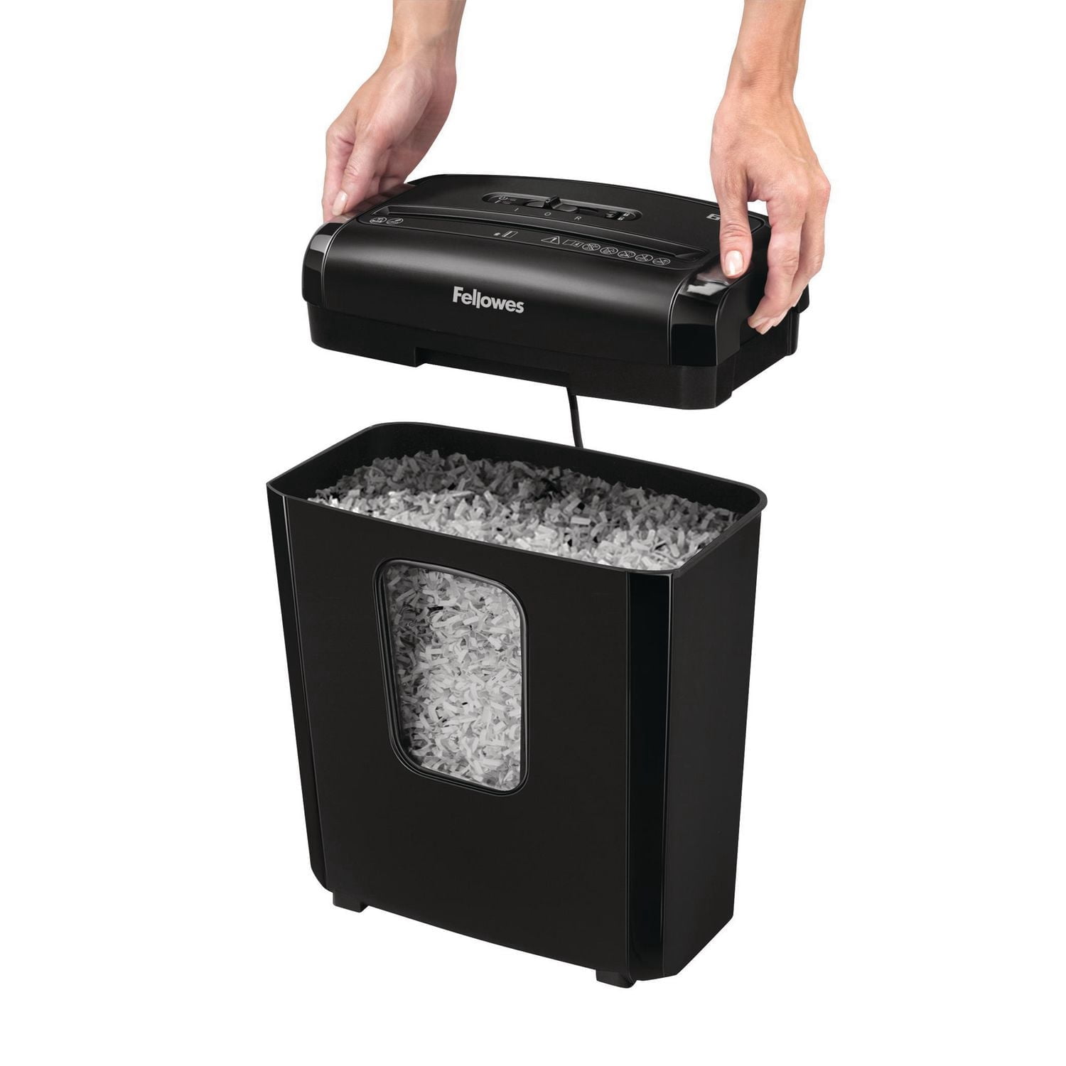 Déchiqueteuse Microshred 6M à micro-coupe - Noir