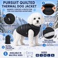 thumbnail image 3 of Pet Life 63BKXL Manteau pour Chien Matelassé Ultra-Peluche Thermique, Noir - Très Grand, 3 of 5