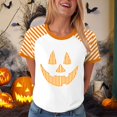 thumbnail image 2 of HUITKMM Chemises Western pour Femmes T-Shirt Graphique d'Halloween pour Femmes à Manches Courtes T-Shirt Décontracté Imprimé Drôle Col Rond Tee pour Fête Tenue Quotidienne Haut Confortable, 2 of 7