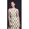 thumbnail image 3 of Bimba Robe Longue Décontractée à Imprimé Damassé pour Femmes, Col Rond, Sans Manches - Petit, 3 of 6
