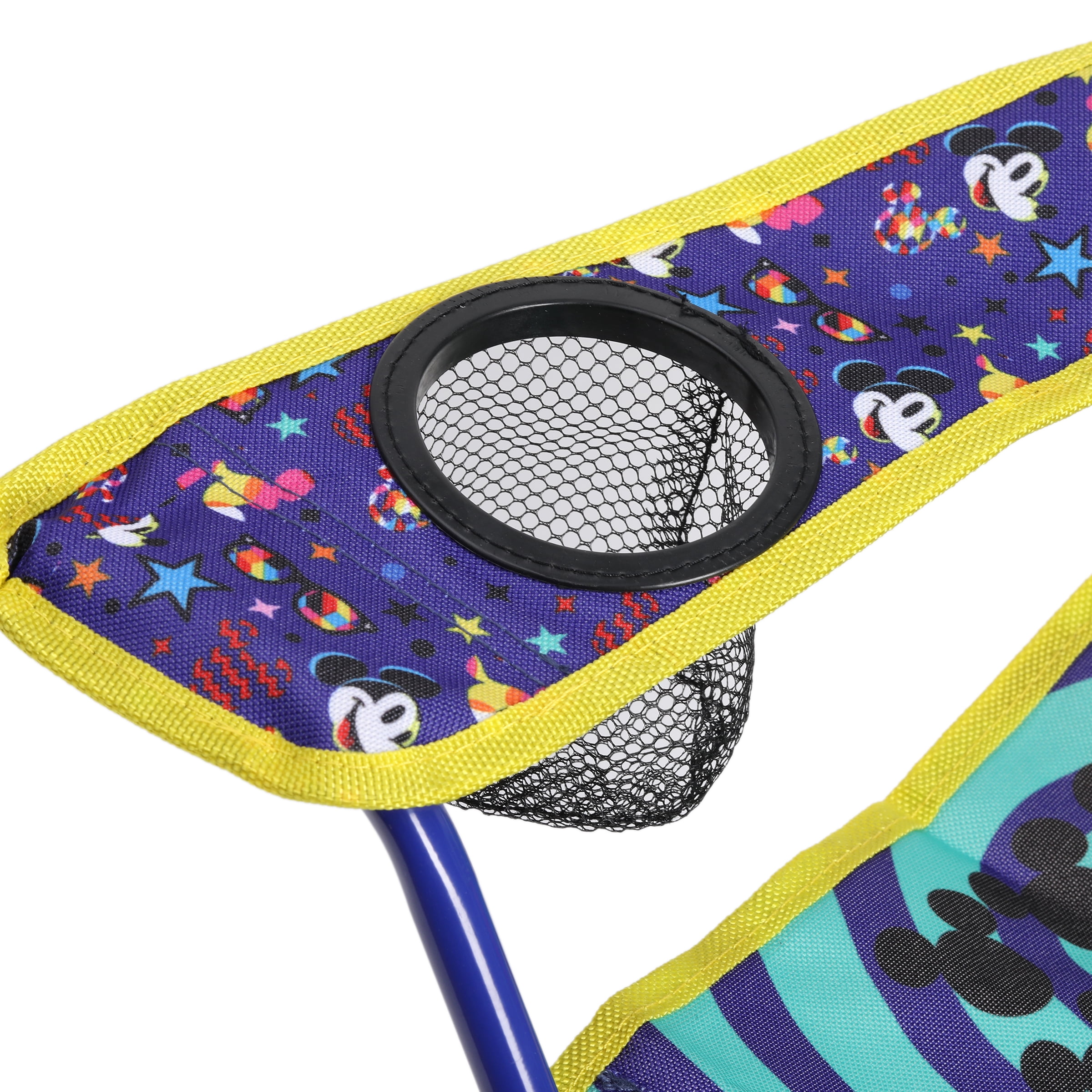 Danawares Chaise de camping Mickey Mouse pour jeunes avec porte-gobelet - Polyester