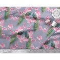 thumbnail image 2 of Soimoi Poly Georgette Fabric Floral & Peacock Bird Print Fabric by The Yard 52 Inch Wide, 2 of 3