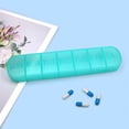 thumbnail image 1 of TopLLC Boîte Hebdomadaire Portable à 7 Compartiments Longue Bande Boîte de Rangement Compartimentée Jours Boîte à Couvercle Indépendante Compartiment de Rangement, 1 of 6