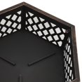thumbnail image 5 of vidaXL Rustic Fire Pit with Poker 62x54x56 cm XXL Steel, 5 of 5