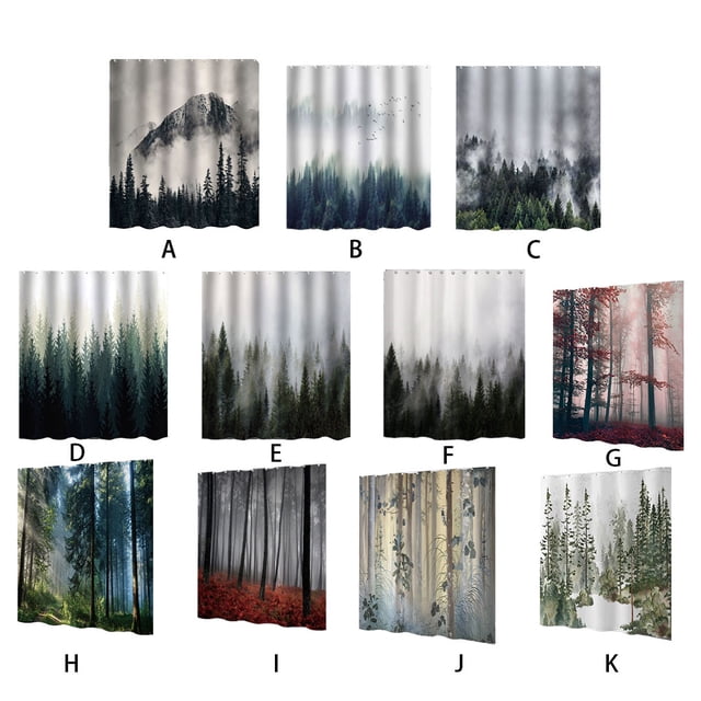 Baohd Environmentally Friendly Blackout Curtain Waterproof Shower Curtain For Bathroom 9