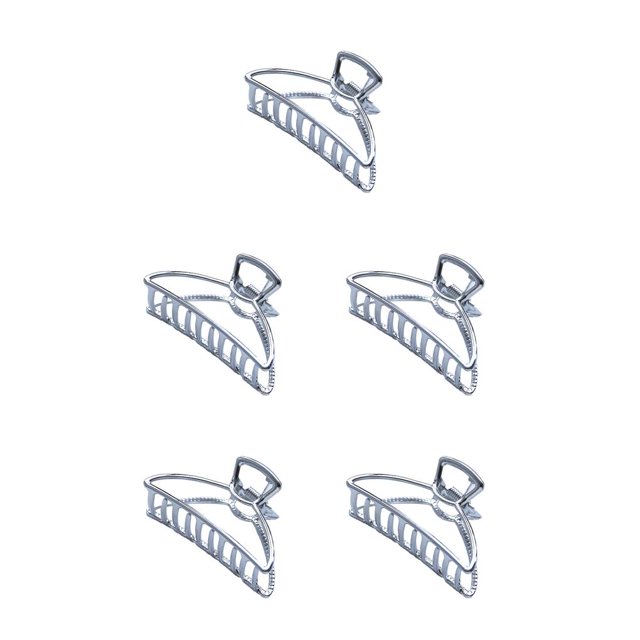 maskred Pinces de Mode Grand Style Simple à Portée de Main Style Simple Robuste Exquis Accessoires Barrettes pour Femmes Blanc/arc 5Set