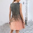 thumbnail image 4 of Ovzne Robes pour Femmes Robe Femme Robe de Printemps et d'Été pour Femmes Vacances Boutonnée Col en V à Bretelles Robe Haut Robe Grande Taille Robe Imprimée Liquidation, 4 of 6