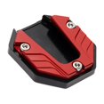 thumbnail image 2 of Motorbike Motorcycle Kick Stand Coaster Universal Easily Install Professional Accessory Aluminum Alloy Stable Replacement Study Anti Slip Red, 2 of 8