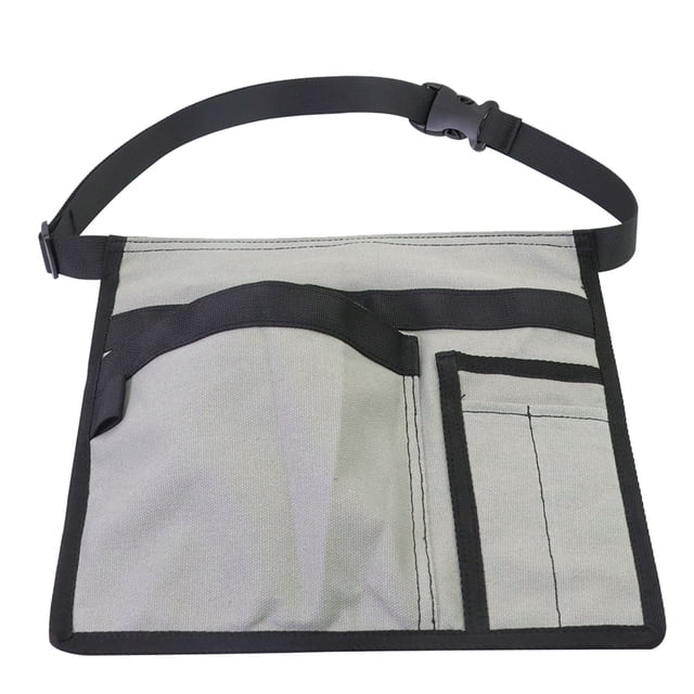 Cosmug Durable Waist Tool Storage Bag | Cloth Non-Slip Electrician Fanny Pack | Portable Tool Kit Organizer | Repair & Maintenance Utility Pack, Grey