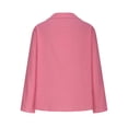 thumbnail image 4 of Timegard Long Sleeve Shirts for Women Cotton Linen Lightweight Button up Tops Blouse Fall Solid Color, 4 of 5