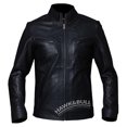 thumbnail image 1 of Black Leather Motorcycle Jacket Motorcycle Jackets For Men Leather Biker Jacket Mens Leather Racing Jacket Motorcycle Leather Jacket Mens size XL, 1 of 5