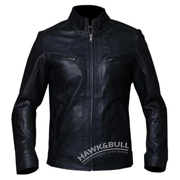 Black Leather Motorcycle Jacket Motorcycle Jackets For Men Leather Biker Jacket Mens Leather Racing Jacket Motorcycle Leather Jacket Mens size M