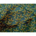 thumbnail image 4 of oneOone Silk Tabby Fabric Leaves Block Print Fabric By The Yard 42 Inch Wide, 4 of 4