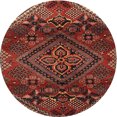 thumbnail image 1 of Ahgly Company Machine Washable Indoor Round Traditional Crimson Red Area Rugs, 3' Round, 1 of 7