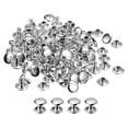thumbnail image 1 of Unique Bargains 100 Sets Leather Rivets 9mm Double Cap Rivets 8mm Height Metal Studs Rivet, Silver Tone, 1 of 5