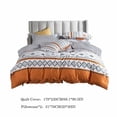 thumbnail image 3 of Openpig Bohemian Duvet Cover Set Queen Size Orange Full Boho Comforter Cover Set Western 3 Pieces Geometric Lightweight Soft Breathable Farmhouse Bedding Duvet Cover Set, 3 of 7