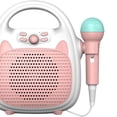 thumbnail image 3 of Machine de Karaoké pour Enfants Jouet Chantant Microphone Jouet Intérieur Filles Extérieur Portable Rose, 3 of 9