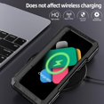 thumbnail image 4 of Metal Case for Samsung Z Fold 6 Military Grade Armor Rugged Case with S Pen Holder Metal Stand Hinge Protection Screen Protector Drop Tested Shockproof Full Cover case for Z Fold 6 (Black), 4 of 9