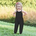 thumbnail image 4 of FAIWAD Kids Girls Summer Jumpsuits Spaghetti Strap Sleeveless Baggy Causal Rompers with Pockets, 4 of 5