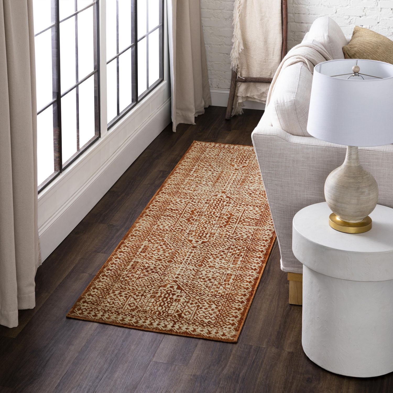 Mohawk Home Townsent Grey Polyester Area Rug