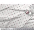 thumbnail image 3 of Soimoi Tissu en Viscose Chiffon Feuilles & Roses Imprimé Floral 1 Yard 42 Pouces de Large, 3 of 3