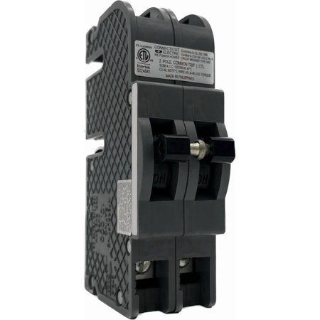 Connecticut Electric UBIZ260-1 - 60 Amp 1-1/2 in 2-Pole Zinsco QCAL60 Compatible Circuit Breaker, ETL Listed, Safe & Reliable Replacement