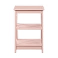 thumbnail image 4 of Convenience Concepts Oxford Table d'Appoint avec Étagères, Fini Bois Rose Pâle, 4 of 6