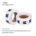 thumbnail image 3 of Unique Bargains Clothing M Medium Size Sticker Label Coding Label 25mm/1inch Dia 1 Roll 500 Round Adhesive Labels, 3 of 5