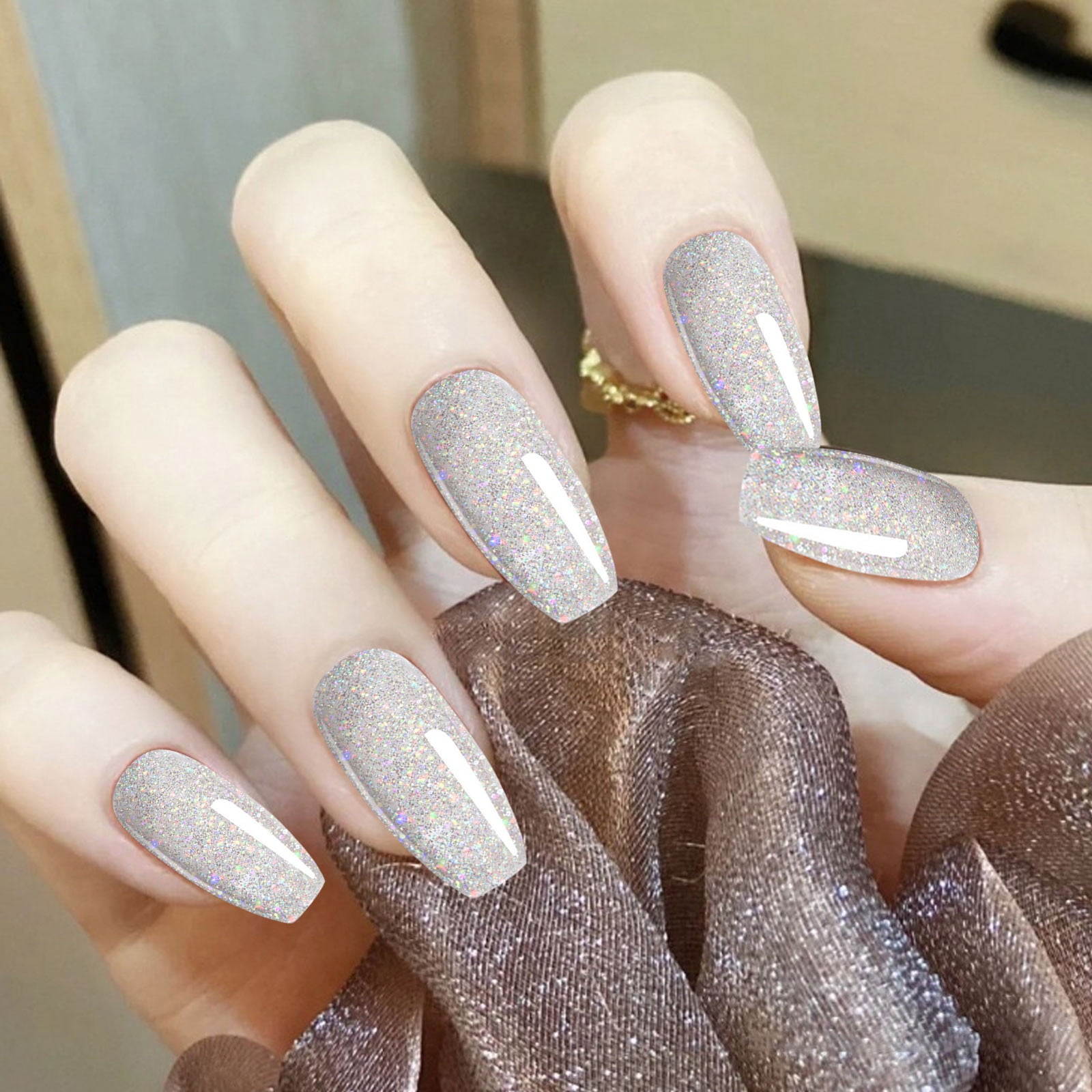 Tarmeek Glitter Nail Polish High End Nail Polish Everyday 1.1 inch 1.2 inch 1Pcs High Precision Odorless Rechargeable Glitter Nail Polish High Great for Spring and Daily Life Gift for Women