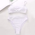 thumbnail image 4 of 2025 Womens High Waisted Swimsuits Womens Swimsuits Plus Size Two Piece Bottom Padded Bathing Suits Mesh Swimsuit Top Bikini Sets Top Two Beach Rompers for Teen S Piece, 4 of 5