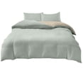 thumbnail image 2 of Queen Bedding Set under $5! CQCYD Queen Size Bedding Set, 4 Piece Bedding Collection, Washed Cotton Sheets, Teen Dorm Bedding, Comfortable Bed Set, Fresh Color Design, Complete Bedding Package, 2 of 6
