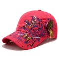 thumbnail image 1 of Casquette de Baseball Brodée de Sequins Style Coréen, Rouge à Lèvres, Casquette de Femme, 1 of 6