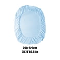 thumbnail image 3 of PRETXORVE Drap-Housse Uni Lavé Pièce Protège-Matelas Anti-Cendre Housse de Protection Drap Housse, 3 of 6