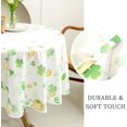 thumbnail image 3 of St. Patricks Day Tablecloth Round 60 Inch, Waterproof Clover Themed Table Cloth, Washable Table Cover for Holiday Dinner Party Decoration, 3 of 6
