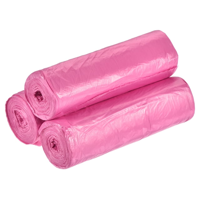 Unique Bargains Sacs à Déchets Petits de 2 à 4 Gallons Doublures de Corbeille à Déchets Rouges, 60 Unités / 3 Rouleaux