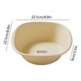 thumbnail image 3 of Ohufall Large Square Plastic Wash Basin Thickened Tub For Laundry Washing Vegetables And Foot Soaking, 3 of 6