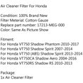 thumbnail image 5 of Air Filter Cleaner For VT750 Shadow Spirit 07-14 Phantom VT750CA Aero RS, 5 of 5