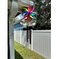 thumbnail image 2 of Set of 2 Metal Rainbow Spinner Hanging Wind Chimes Outdoor Decor Garden 46 Inches, 2 of 6