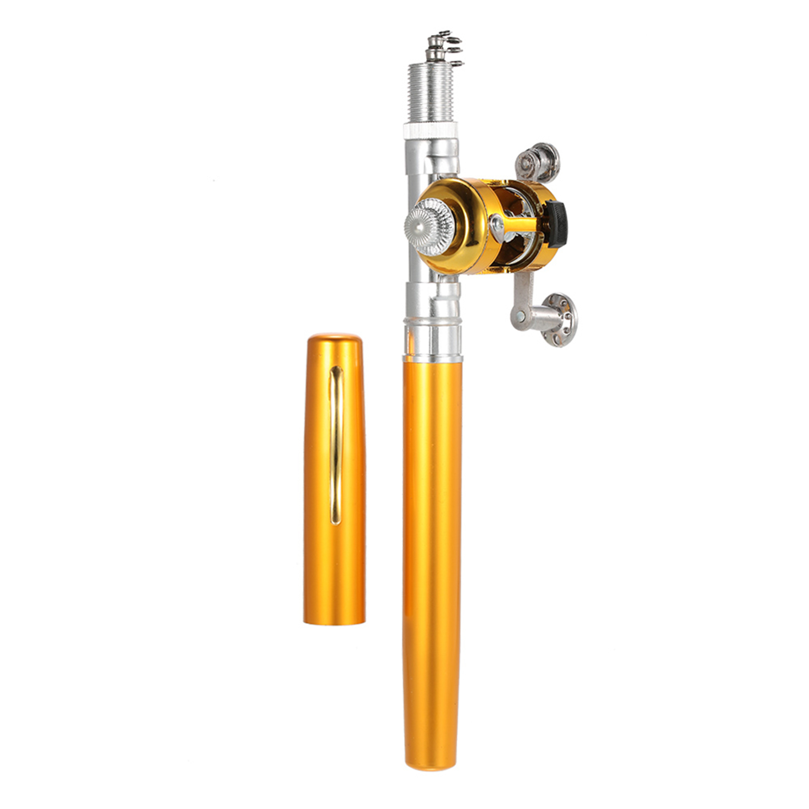 Pocket Fishing Rod, Mini Fishing Rod Fishing 2-Piece Set Including Fishing Rod and Fishing Reel