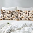 thumbnail image 4 of Erosebridal Gothic Skull Bed Sheets Set Twin Size, Western Boot Bed Sheets Twin, Rustic Room Decor 3 Pieces, 4 of 6