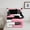 Pink, variant on Erosebridal Green Geometric Bedding Sets with Comforter, Chic Rectangle Duvet Insert, Modern Fashion Reversible Comforter Sets, Breathable Room Decoration, 2pcs