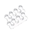thumbnail image 2 of Baohd 2 Pairs Toe Separator Foot Spacer Supplies Compact Size Long-lasting No Burrs Exquisite Simple Operation Transparent, 2 of 6