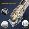 thumbnail image 3 of Tondeuse Professionnelle Grande et Petite pour Cheveux, Écran LCD, Corps Tout en Métal, Espace Réglable, Rechargeable par USB, 3 of 7