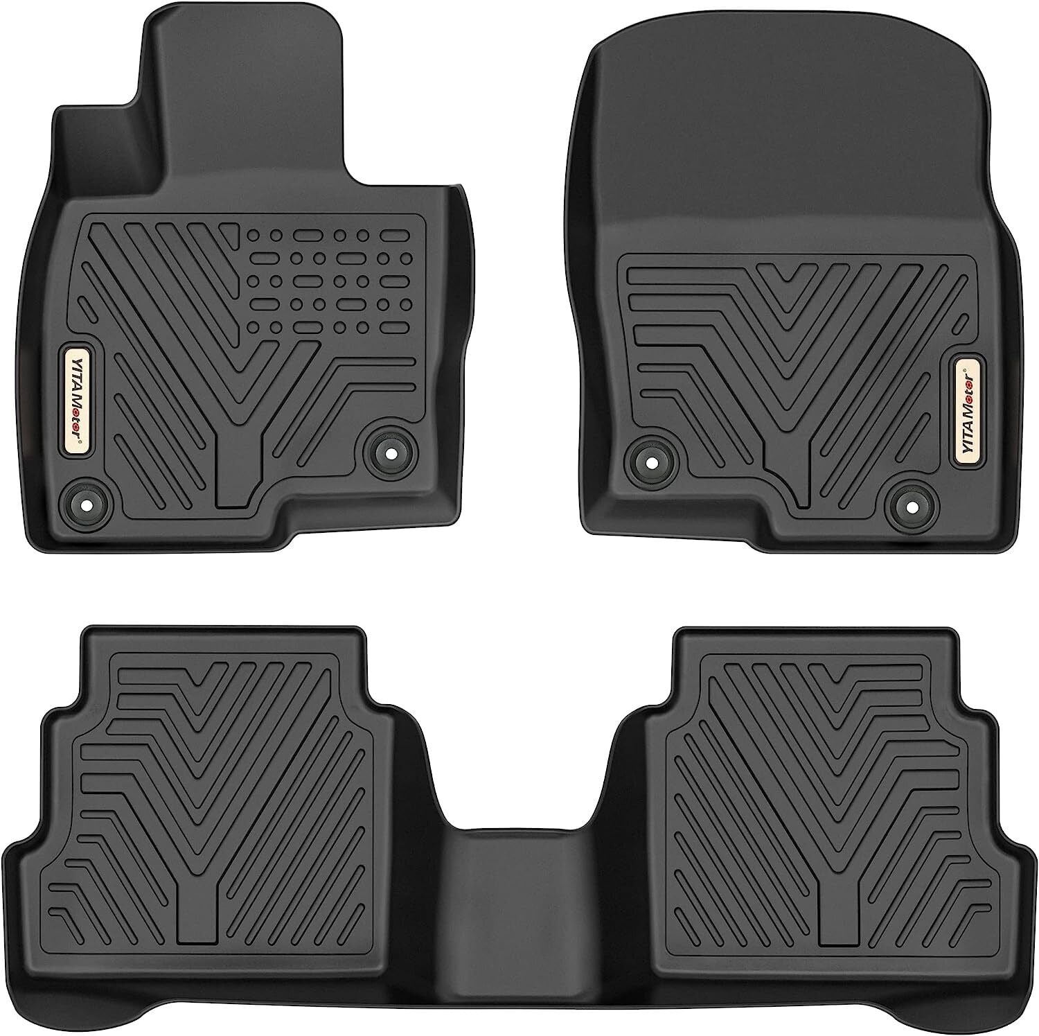 DEXTRUS Floor Mats For 2017-2025 Mazda CX-5 All Weather Liners Full Rubber Front and Rear 3-Piece Set