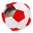 thumbnail image 2 of Lit pour Animaux de Compagnie en Forme de Football, Lit de Grotte pour Animaux de Compagnie Confortable Semi-Fermé Amovible pour Animaux de Compagnie pour Chatons Noir Blanc, Rouge Blanc, 2 of 8