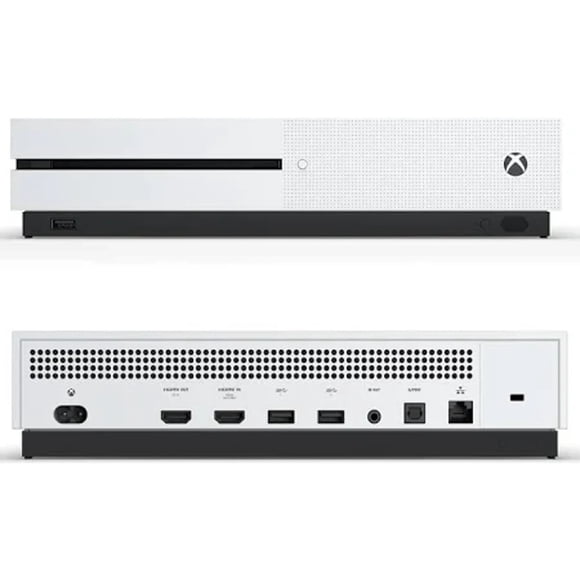 Console Xbox One S Microsoft 1681 Remise à Neuf, Disque Dur 1 To, Diffusion 4K Ultra HD, Prise en Charge HDR, Lecteur de Disque Blu-ray, Blanc