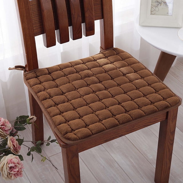 EGNMCR Outdoor Seat Cushion Stool Cushion Household Thin Dining Table And Chair Cushion All Season Universal Slip Strap Tie Rope Solid Color Student Seat Cushion Colorful cushion