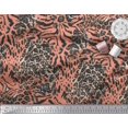thumbnail image 3 of Soimoi Poly Georgette Fabric Leopard & Tiger Animal Skin Print Fabric by The Yard 42 Inch Wide, 3 of 3