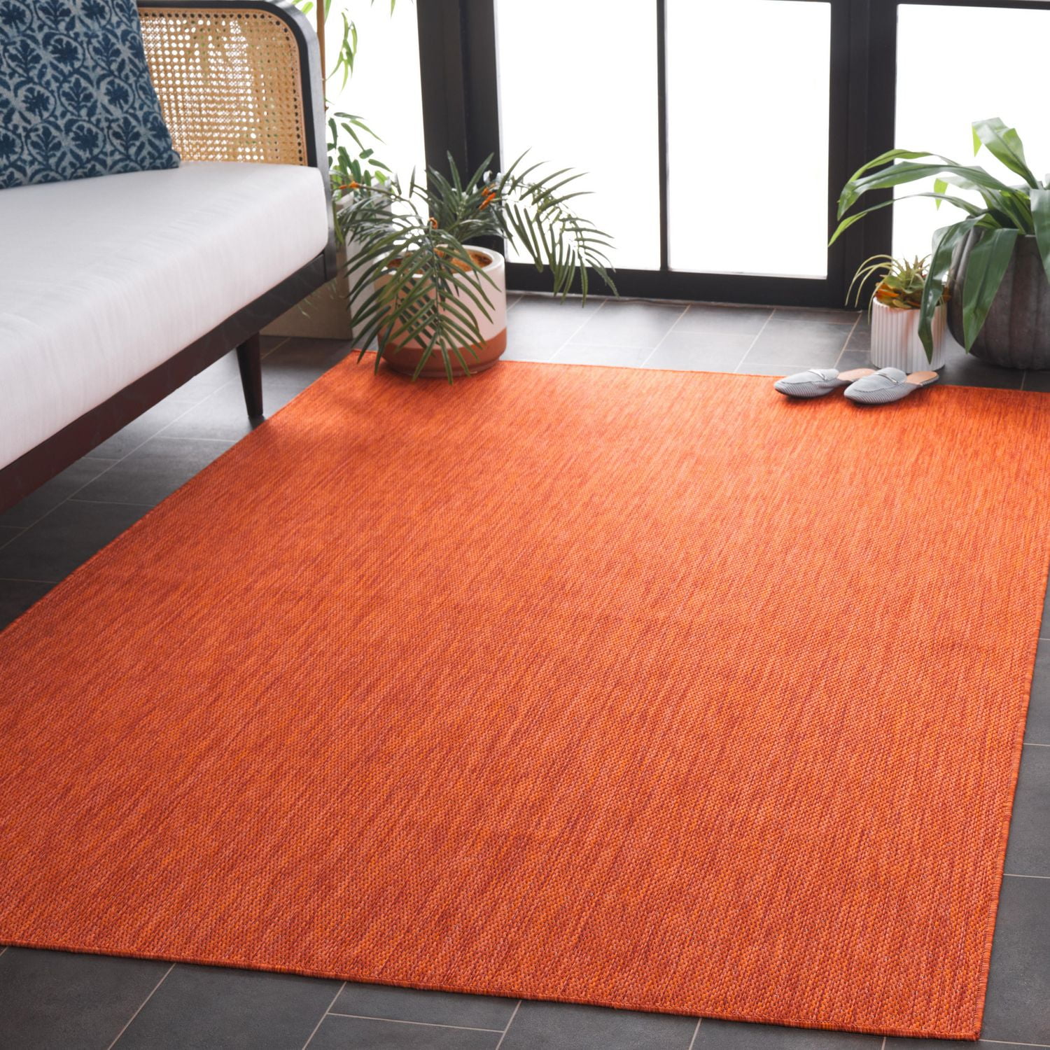 SAFAVIEH Beach House Lauressa Tapis Solide Intérieur/Extérieur